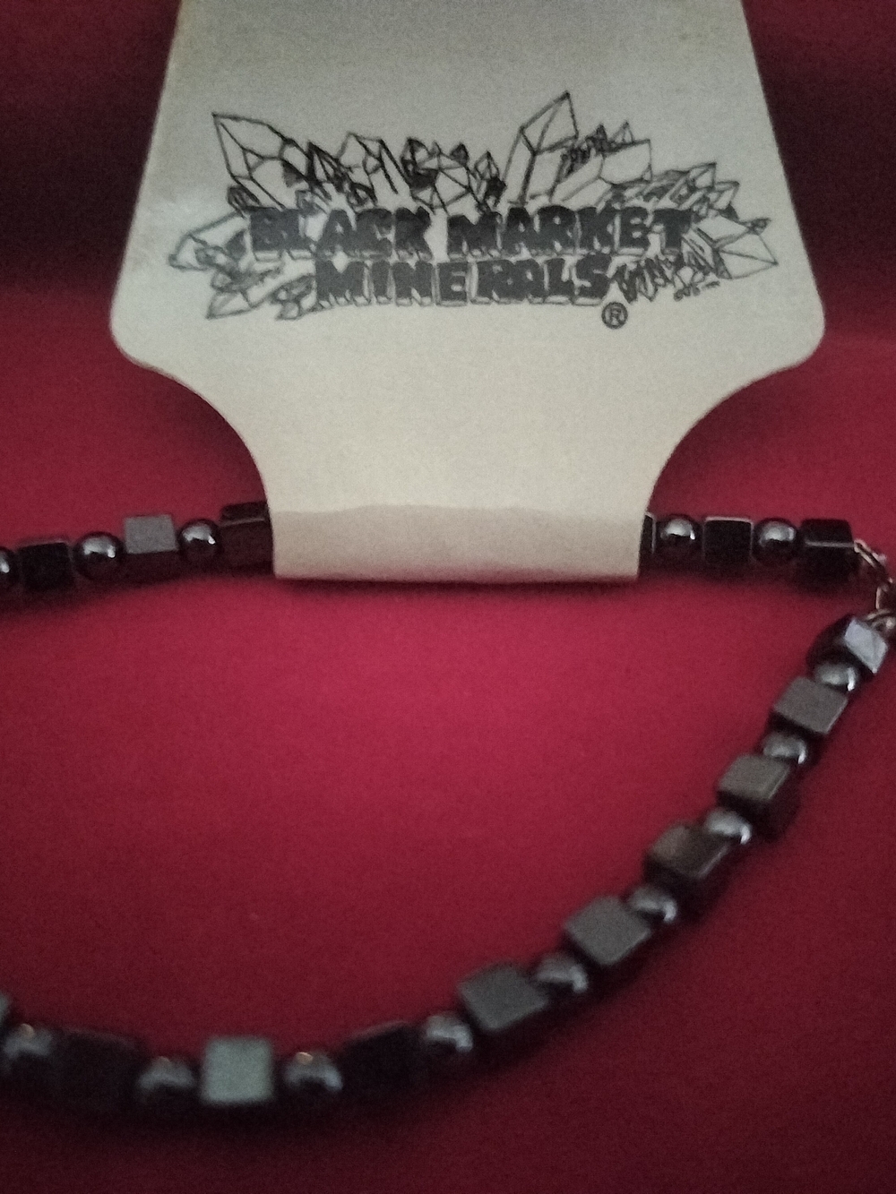 Black Market Minerals Hematite Beaded 18-in Necklace